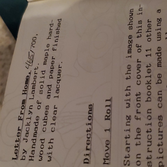 Letter From Home Lambert & Samborski LE 465/700 Wood Block Puzzle - Picture 6 of 6